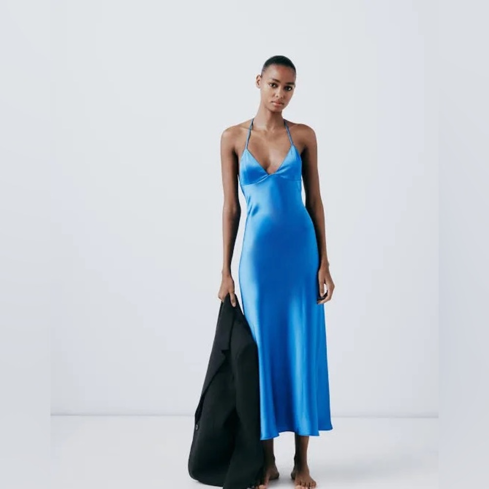 Satin Zara maxi dress